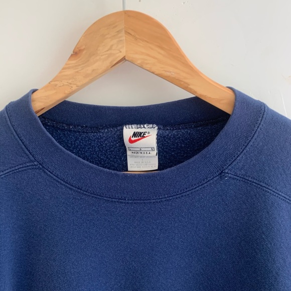 Vintage Nike Crewneck sweatshirt 90s blue swoosh - Picture 4 of 6